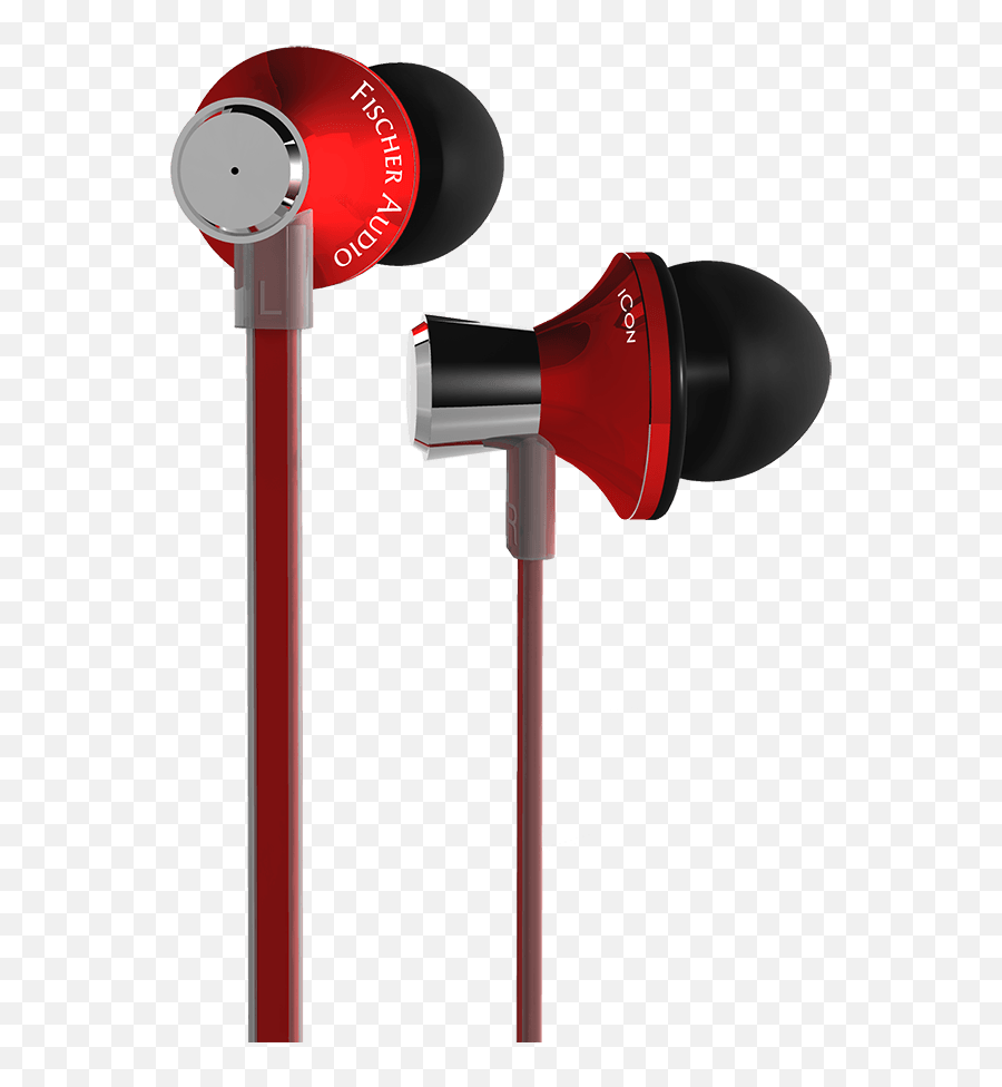 Download Hd Fischer Audio Headphones Icon - Icon Red Portable Emoji,Headphones Icon Png