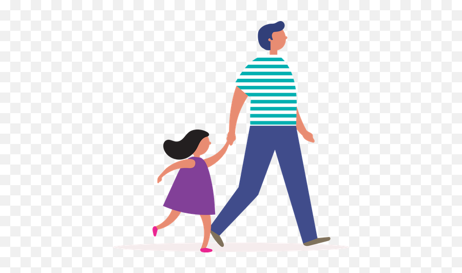 Best Premium Father And Daughter Walking Together Emoji,Father Daughter Clipart