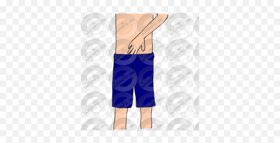 Hands In Pants Picture For Classroom Therapy Use - Great Emoji,Panties Clipart