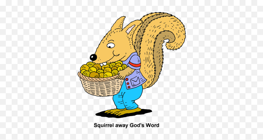 Image Squirrel Holding A Basket Of Nuts - Squirrel Away Emoji,Away Clipart