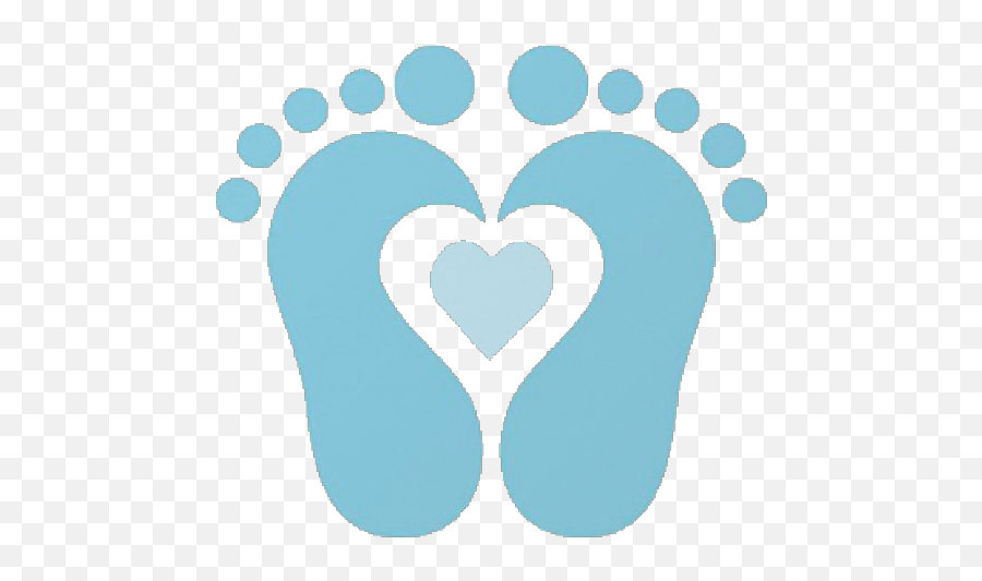 Baby Shower Clipart Baby Shower - Baby Feet Footprints Clipart Blue Emoji,Baby Clipart
