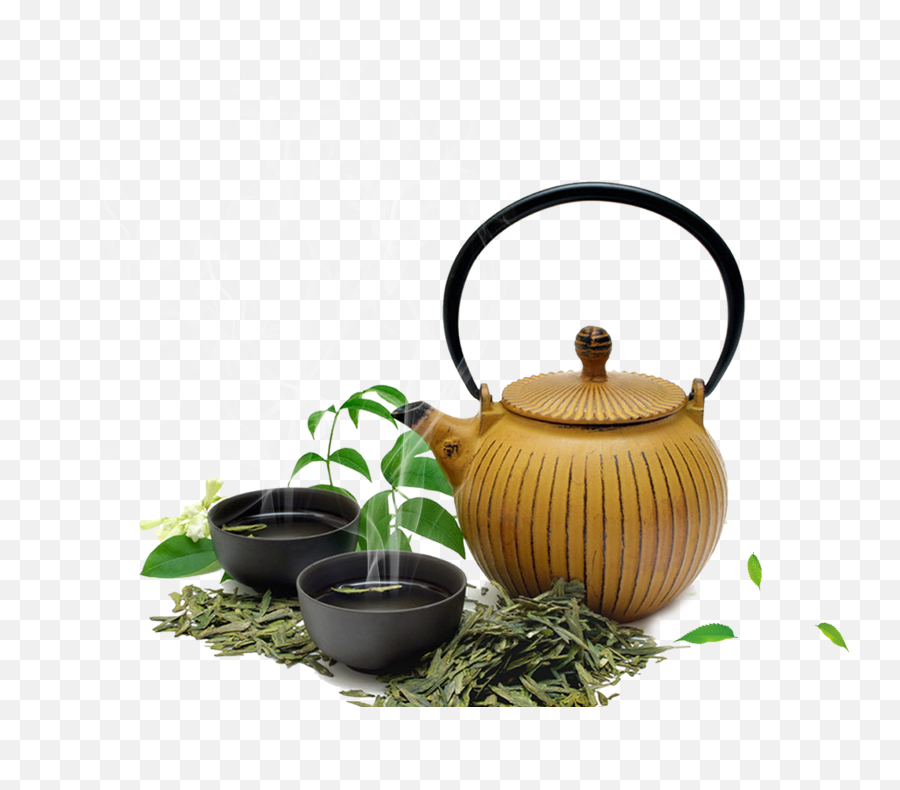 Download Tea Assam Green White Longjing - Daun Teh Emoji,Teapot Clipart