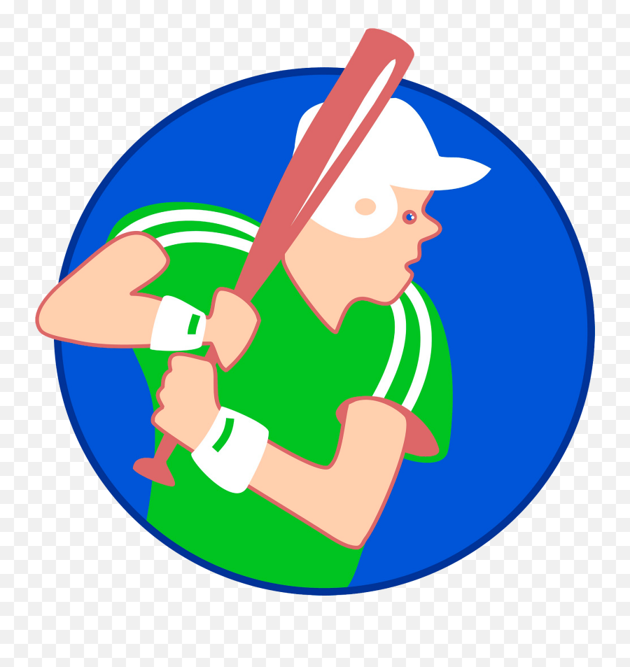 Baseball Player Icon Clipart - Baseball Emoji,Baseball Player Clipart