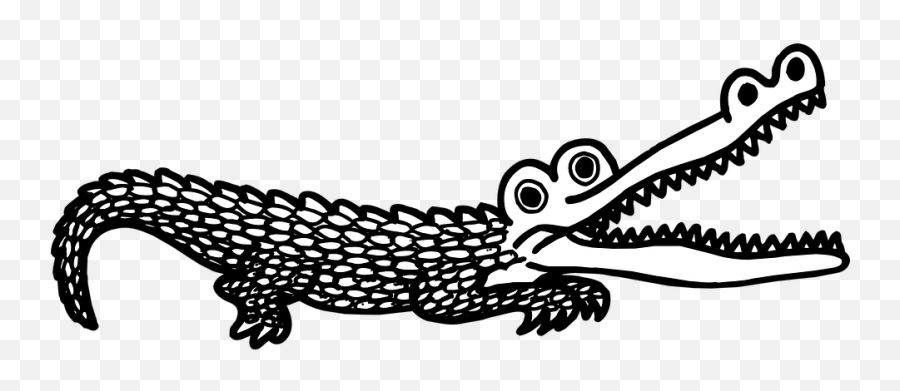 White Alligator Mouth Clipart Black - Dot Emoji,Mouth Clipart
