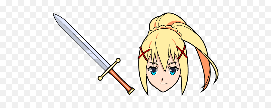 Konosuba Darkness And Sword Cursor - Anime Cursor Emoji,Konosuba Logo