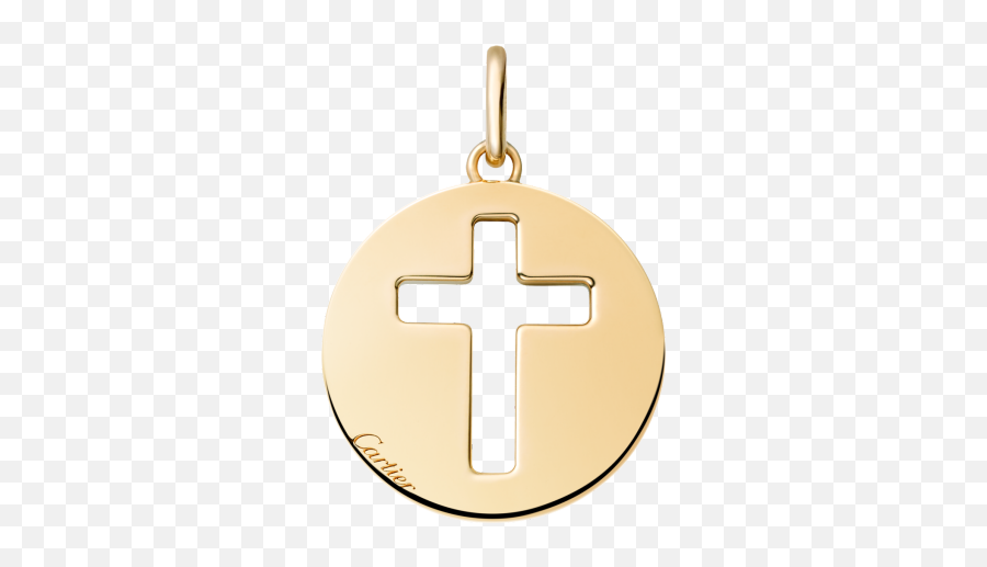 Cross Pendant - Cartier Cross Pendant Emoji,Gold Cross Png