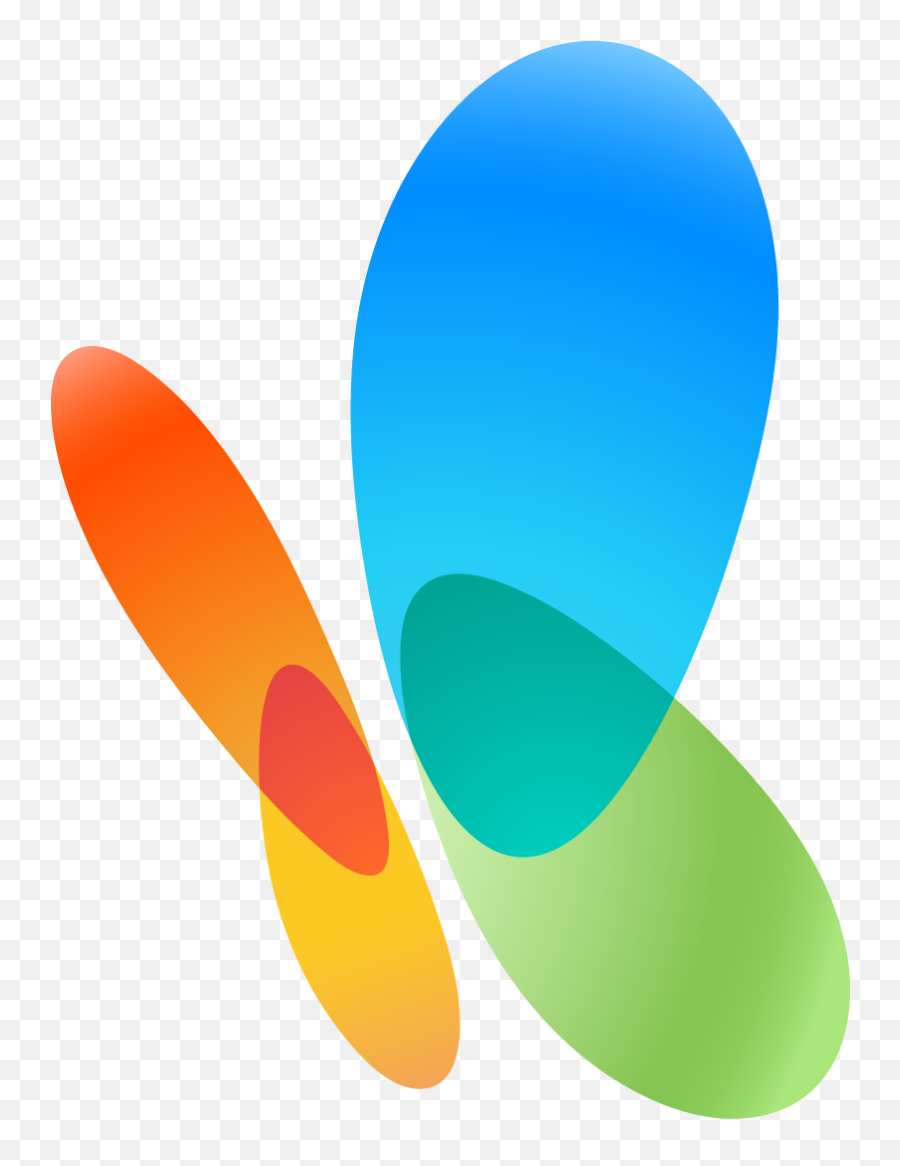 Msn Logo - Red Blue Yellow And Green Butterfly Emoji,Computer Logos