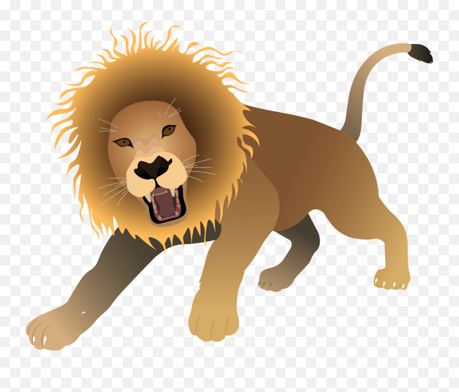Lion Clipart - Lion Clipart Creazilla Emoji,Roar Clipart