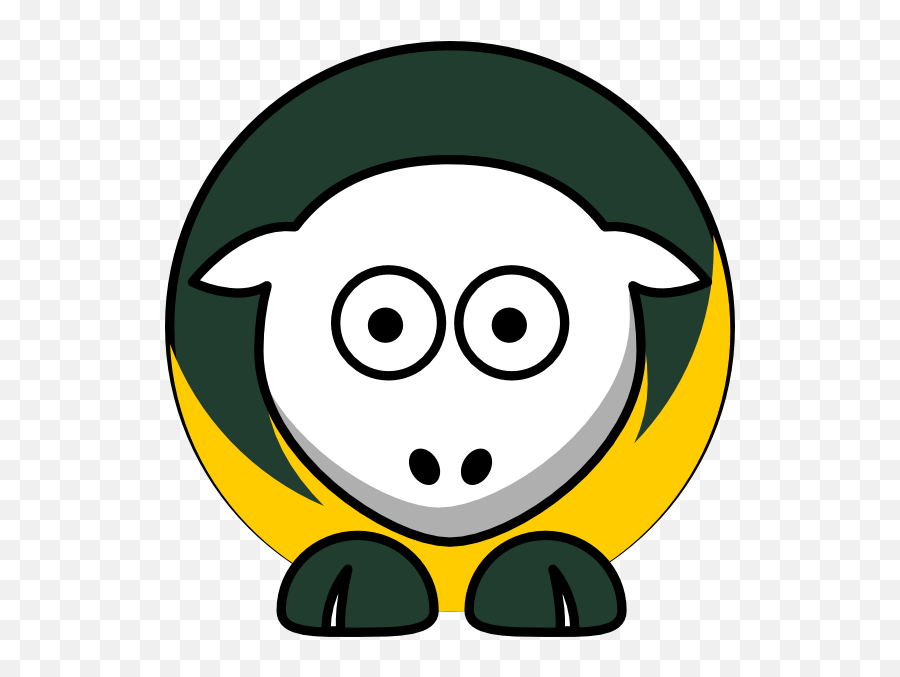 Sheep 3 Toned Green Bay Packers Team - Green Bay Packers 60s Artwork Emoji,Green Bay Packers Clipart