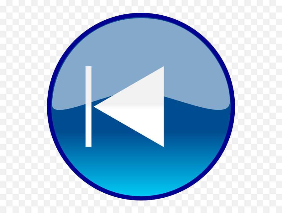 Windows Media Player Skip Back Button Clip Art At Clkercom - Backward Button Emoji,Media Clipart