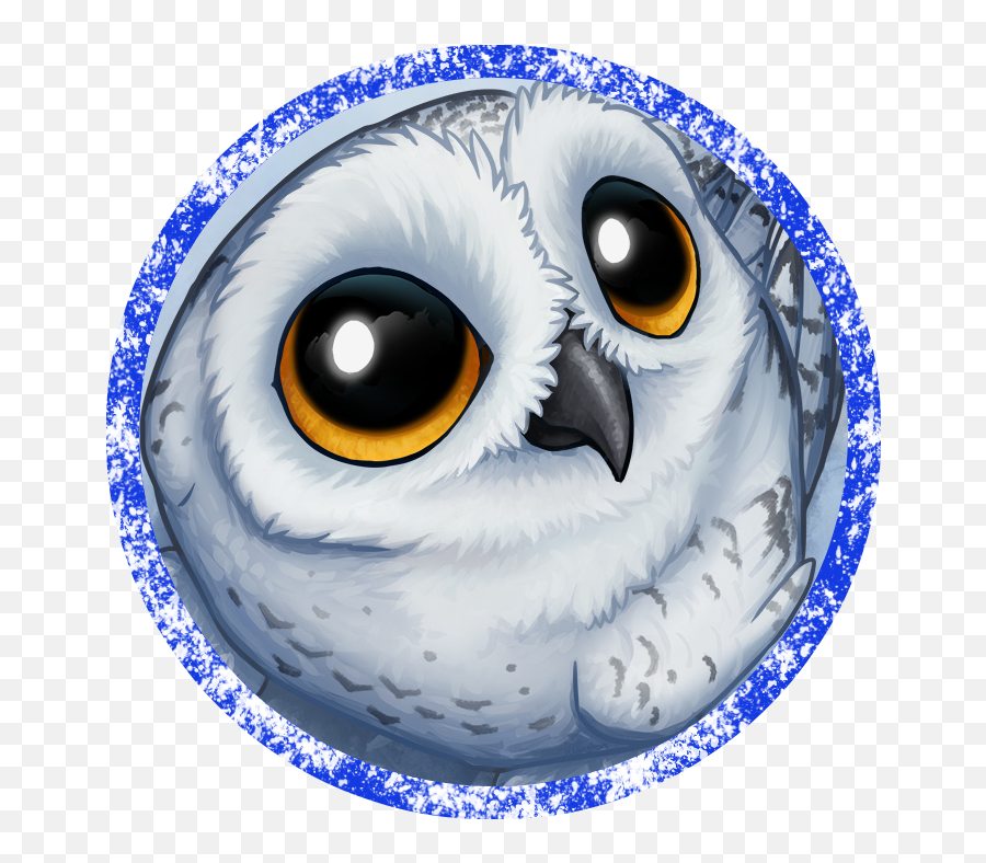 And Her Snow - Cute Owl Painting Emoji,Harry Potter Owl Clipart