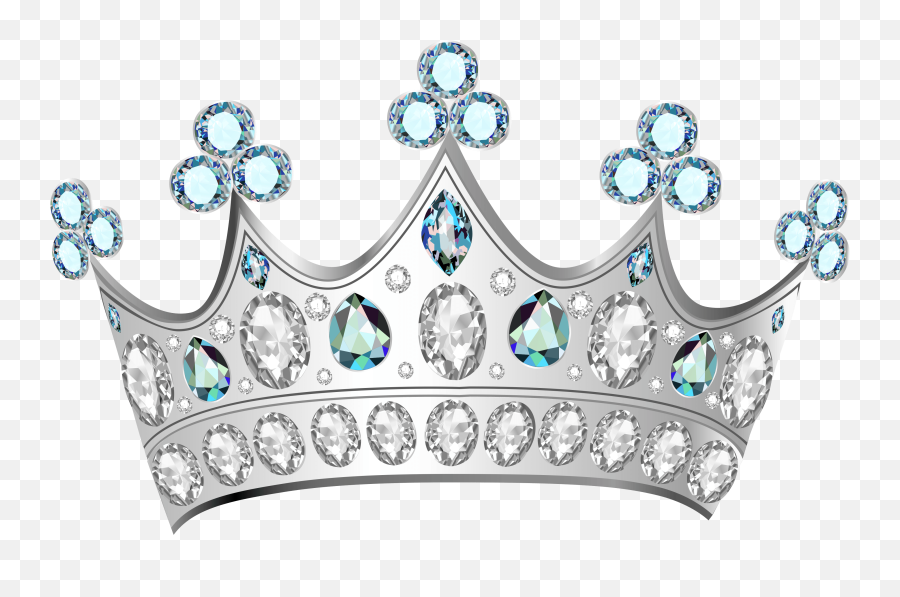 Silver Diamond Crown Logo - Princess Crown Png Emoji,Crown Clipart Free