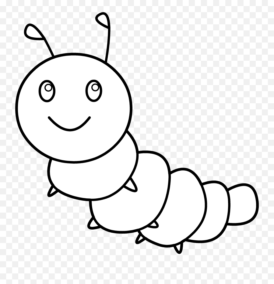 Free Clip Art - Caterpillar Clipart Black And White Emoji,Caterpillar Clipart