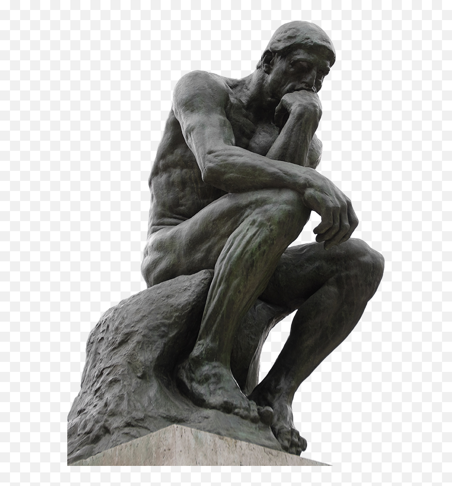 The Thinker - Musée Rodin Emoji,The Thinker Png