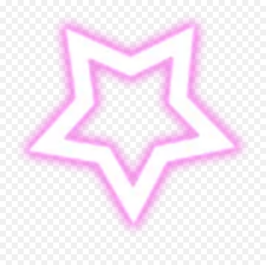Star Outline Neon Light Sticker By - Neon Star Outline Emoji,Star Outline Png