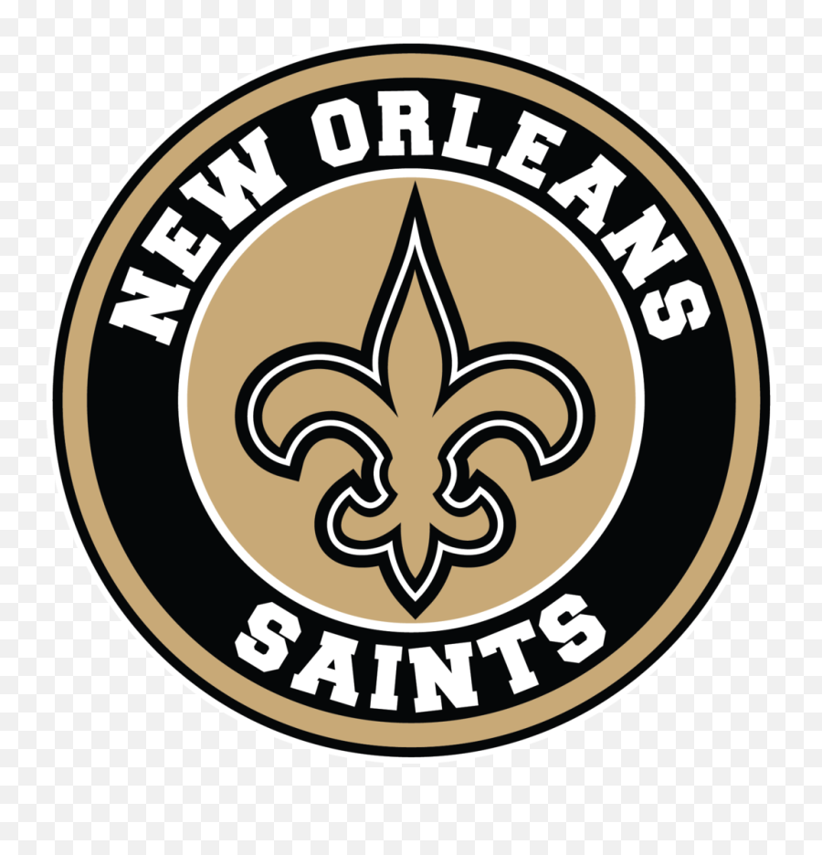 New Orleans Saints Circle Logo Vinyl - New Orleans Saints Logo Png Emoji,Saints Logo