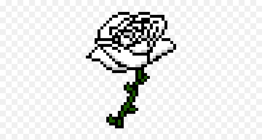 White Rose Pixel Art Maker Emoji,White Rose Transparent
