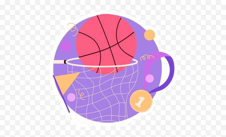 Basketball Hoop Stickers - Free Sports And Competition Stickers Emoji,Basketball Backboard Png
