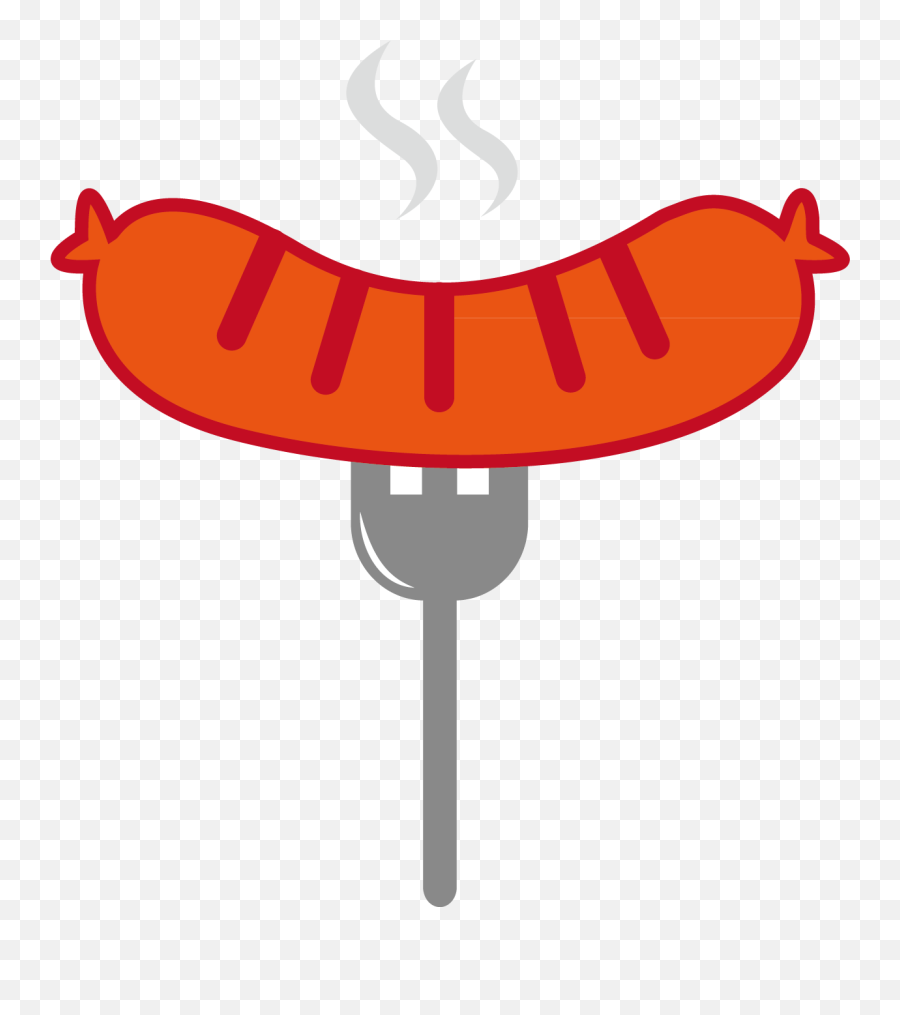 Hot Dog Clipart Png - Bbq Sausage Cartoon Emoji,Hot Dog Clipart