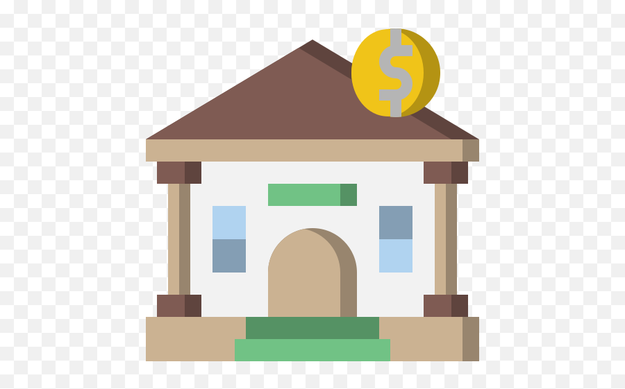 And Architecture Bank Banking Business City Money Icon Emoji,Banking Clipart