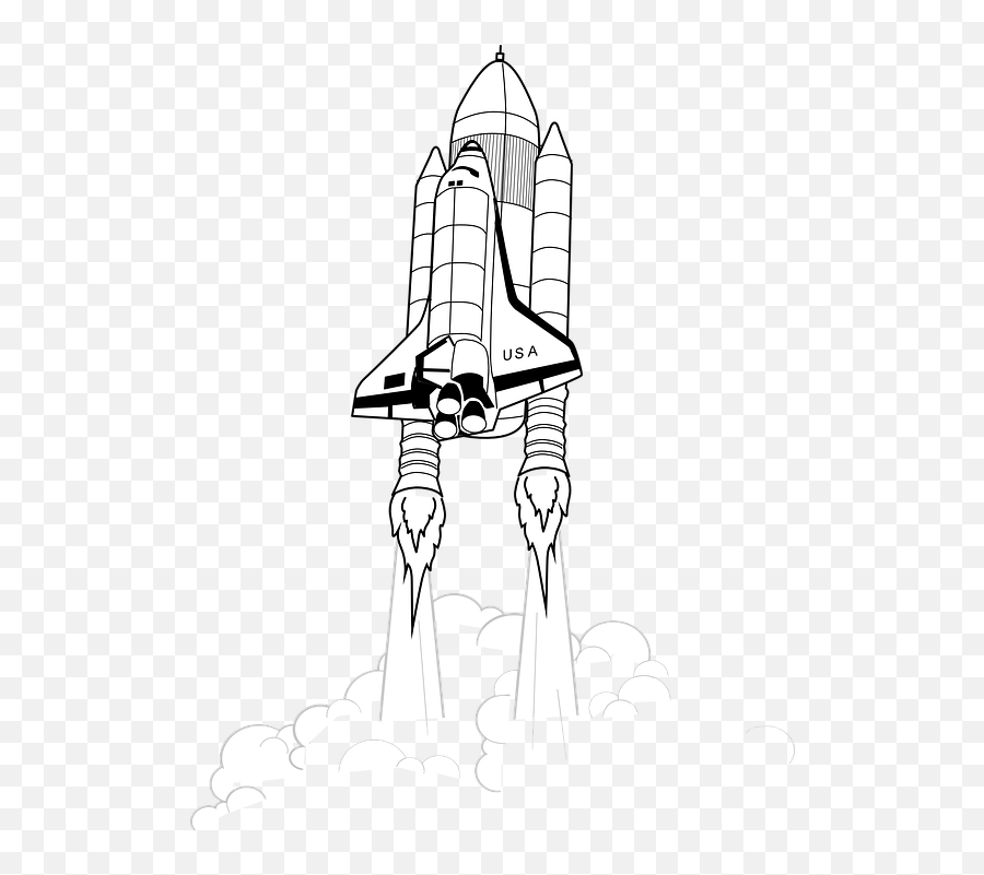 Rocket Skyrocket Nasa Liftoff Shuttle Space Space Shuttle Emoji,Rocket Ship Clipart Black And White