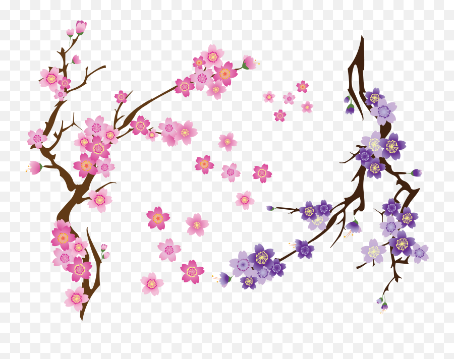 Lavender Bush Png - Vector Image Free Cherry Blossom Emoji,Cherry Blossom Clipart
