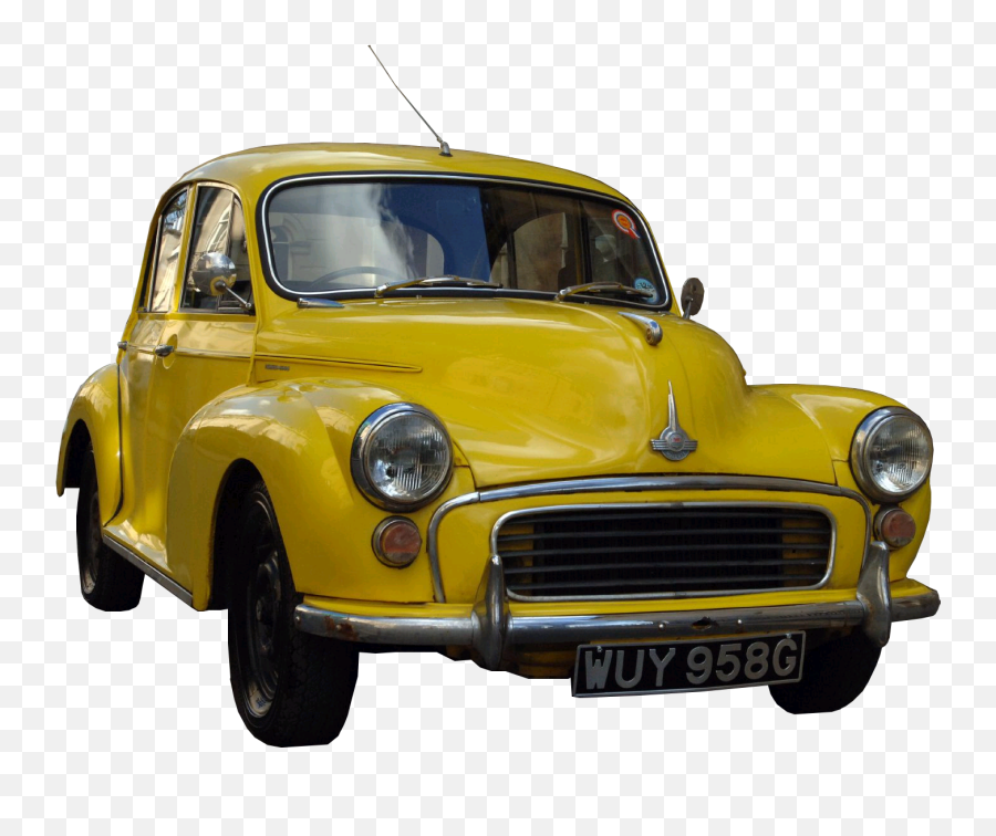 Yellow Vintage Cars Png Transparent - Vintage Yellow Car Png Emoji,Cars Png