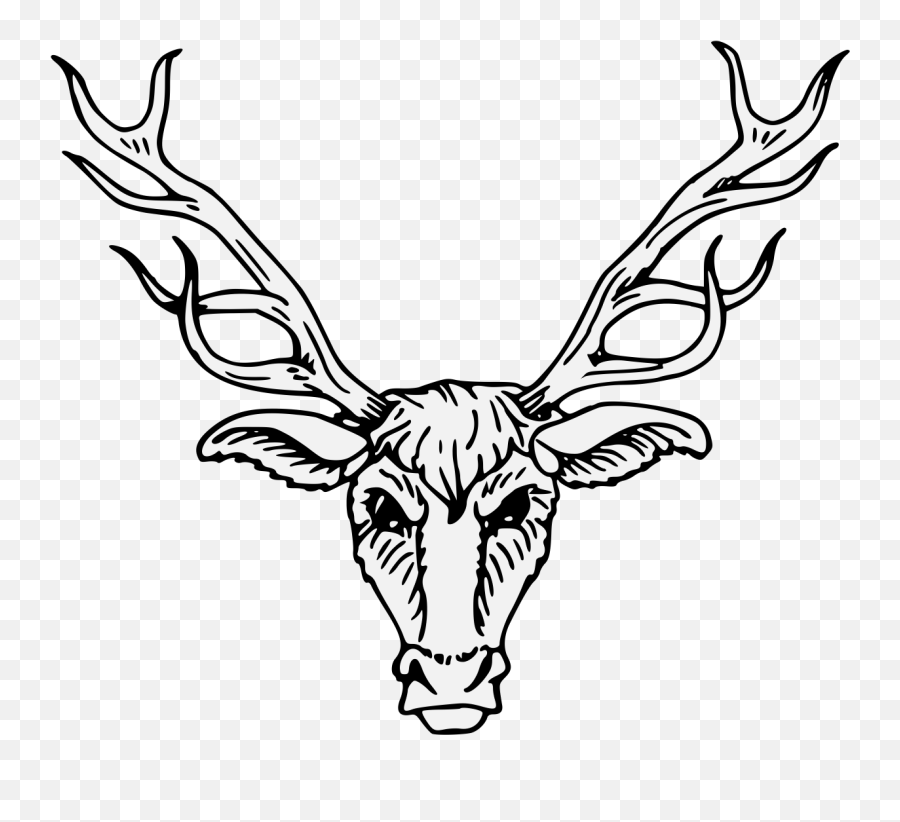 Pdf - Deer Head Heraldry Clipart Full Size Clipart Deer Head Heraldic Png Emoji,Deer Head Clipart