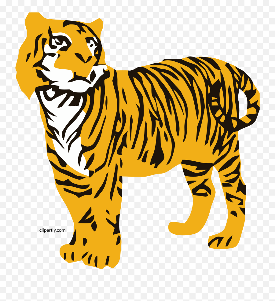 Download Tiger Clipart Png - Tiger Clipart Full Size Png Tiger Clipart And Transparent Emoji,Tiger Clipart