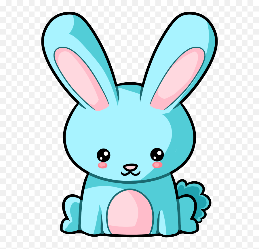 Blue Easter Bunny Clipart - Full Size Clipart 3072153 Blue Bunny Clipart Emoji,Bunny Clipart