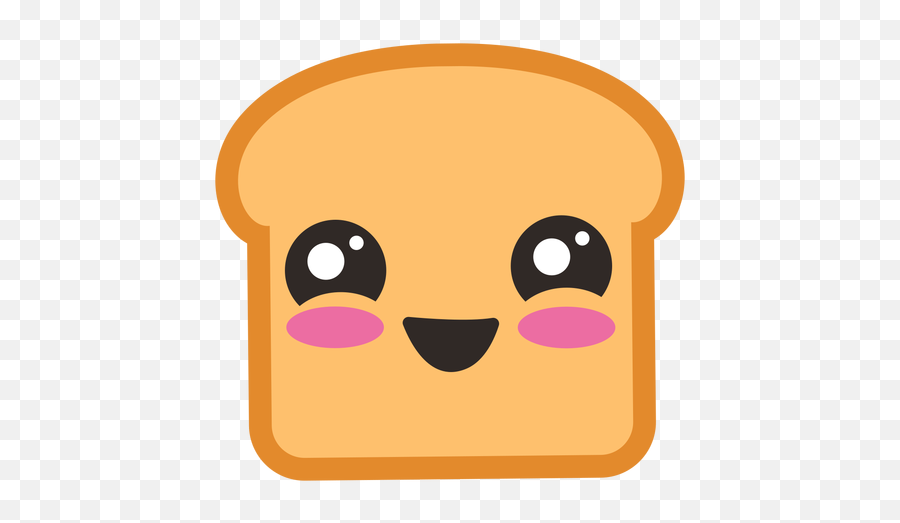 Cute Toast Emoji - Toast Emoji,Cute Transparent