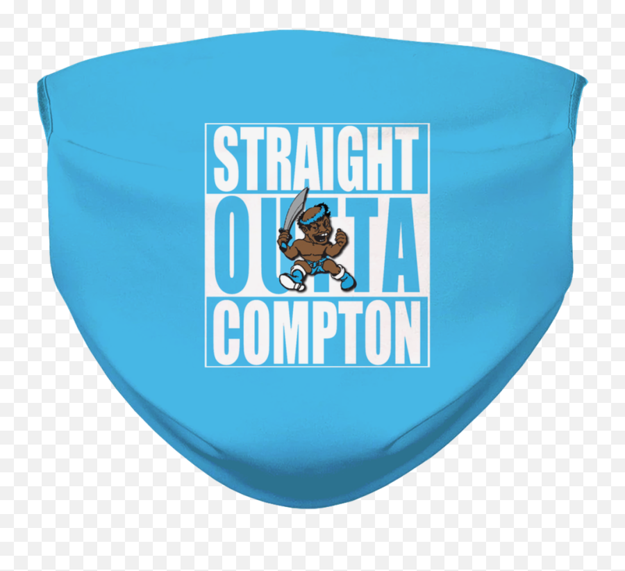 Straight Outta Compton U003d Col Blue Face Mask - Ibirapuera Park Emoji,Straight Outta Compton Logo