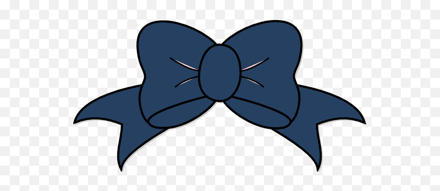 Blue Bow Clipart Transparent Png Image - Dark Blue Bow Clipart Emoji,Bow Clipart