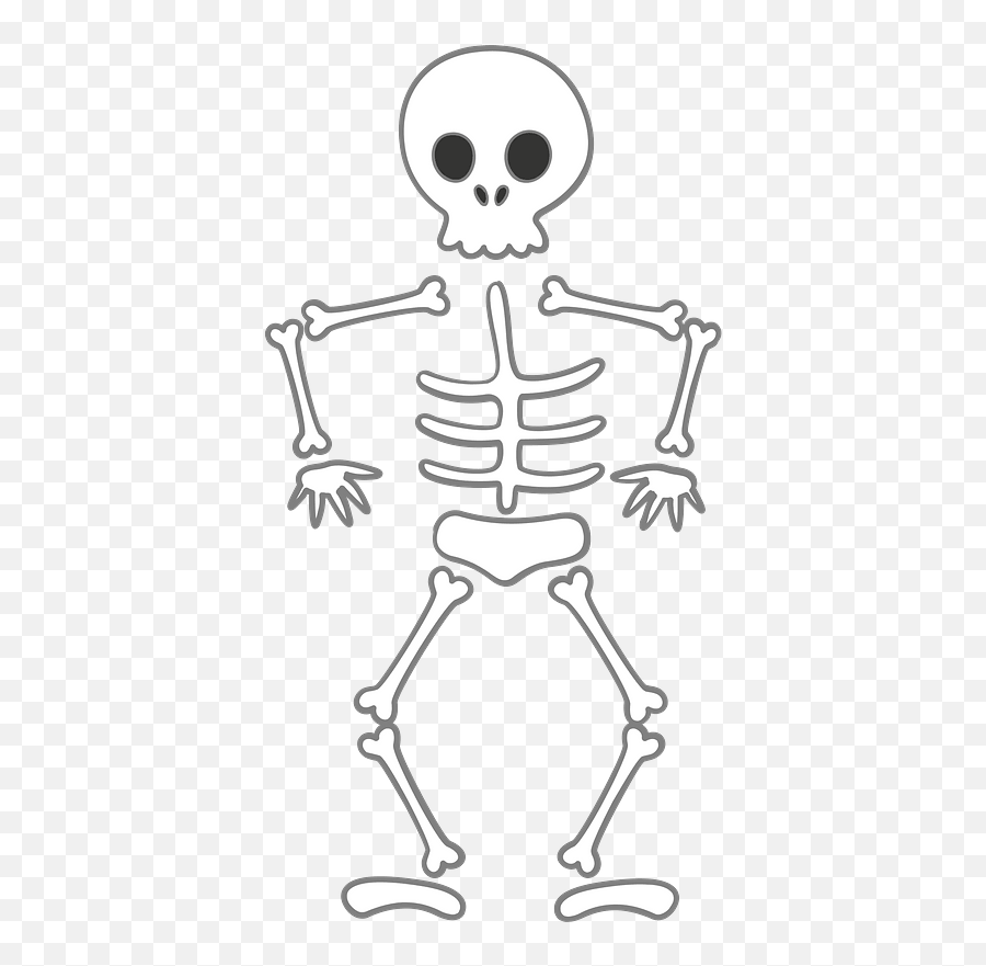 Skeleton Clipart - Skeleton Clipart Black And White Emoji,Bones Clipart