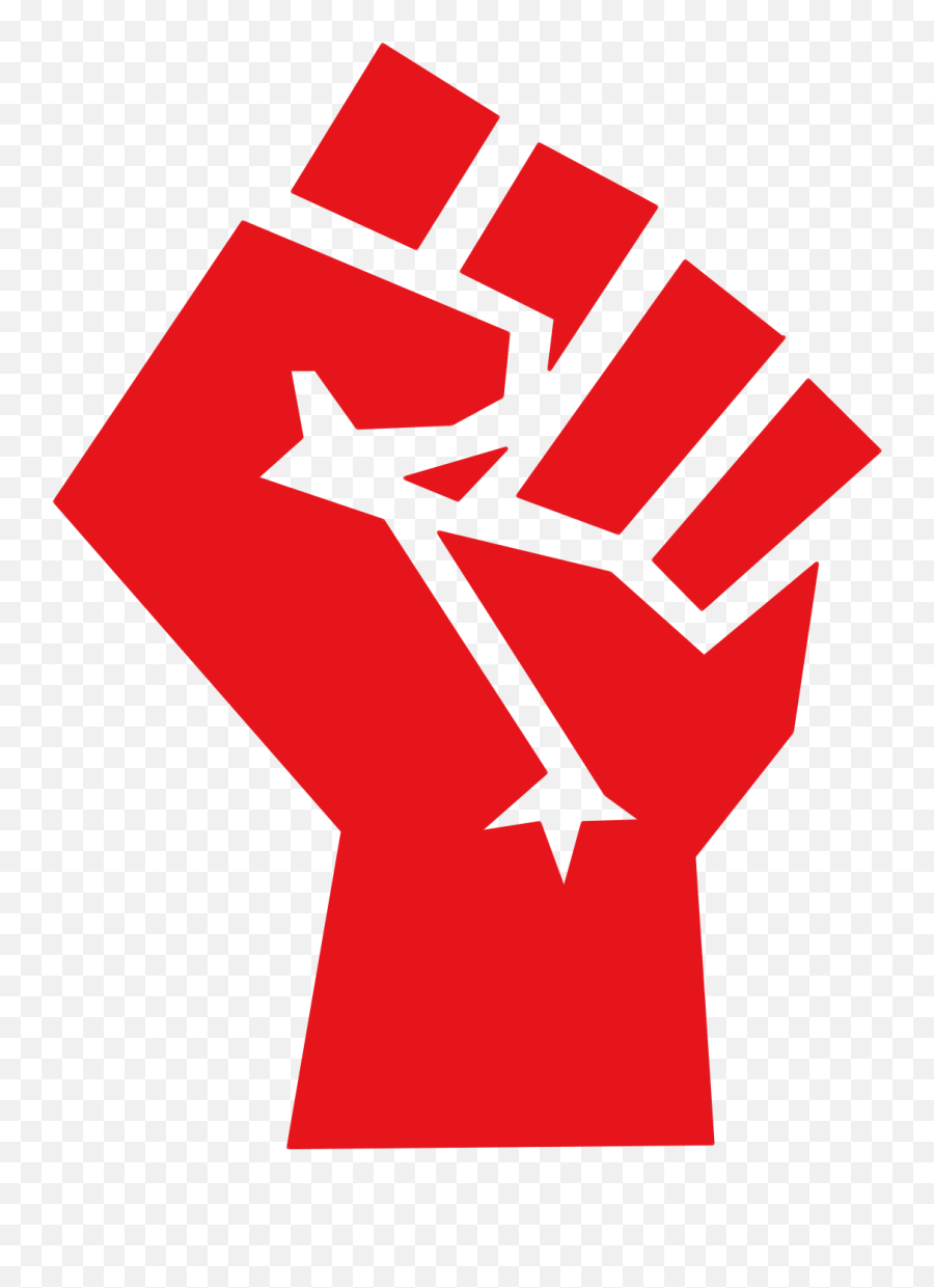 Red Stylized Fist - Socialist Fist Emoji,Fist Png