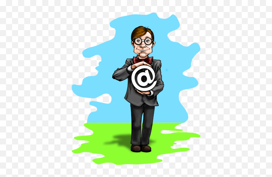 Nerd People Person Man At Email - Illustration Emoji,Nerd Png