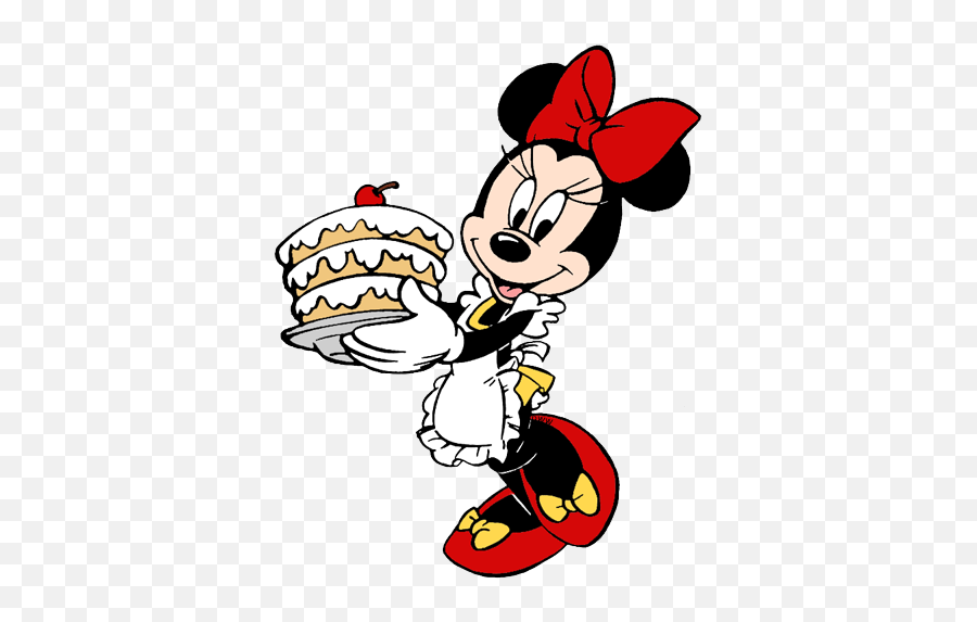 Minnie Mouse Png File Download - Happy Birthday Minnie Mouse Minnie Mouse With Cake Clipart Emoji,Mouse Png