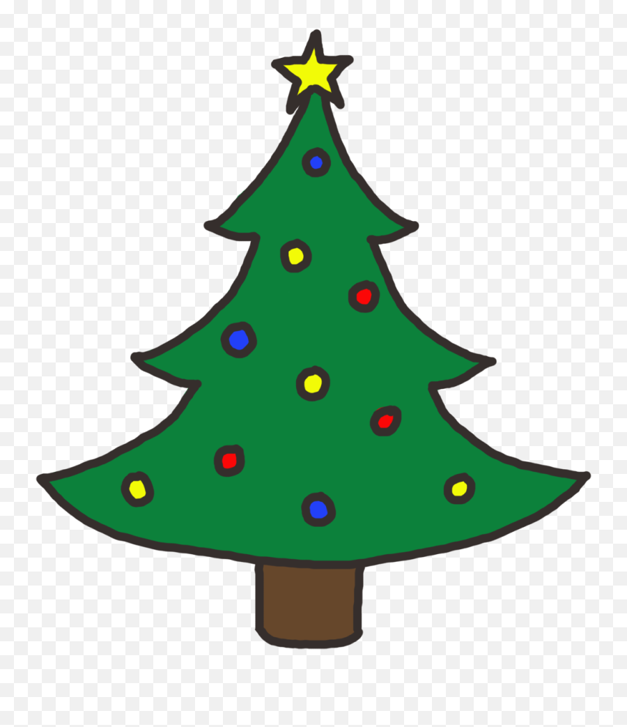 Free Christmas Tree Cliparts Download - Christmas Tree Clip Art Emoji,Christmas Tree Clipart