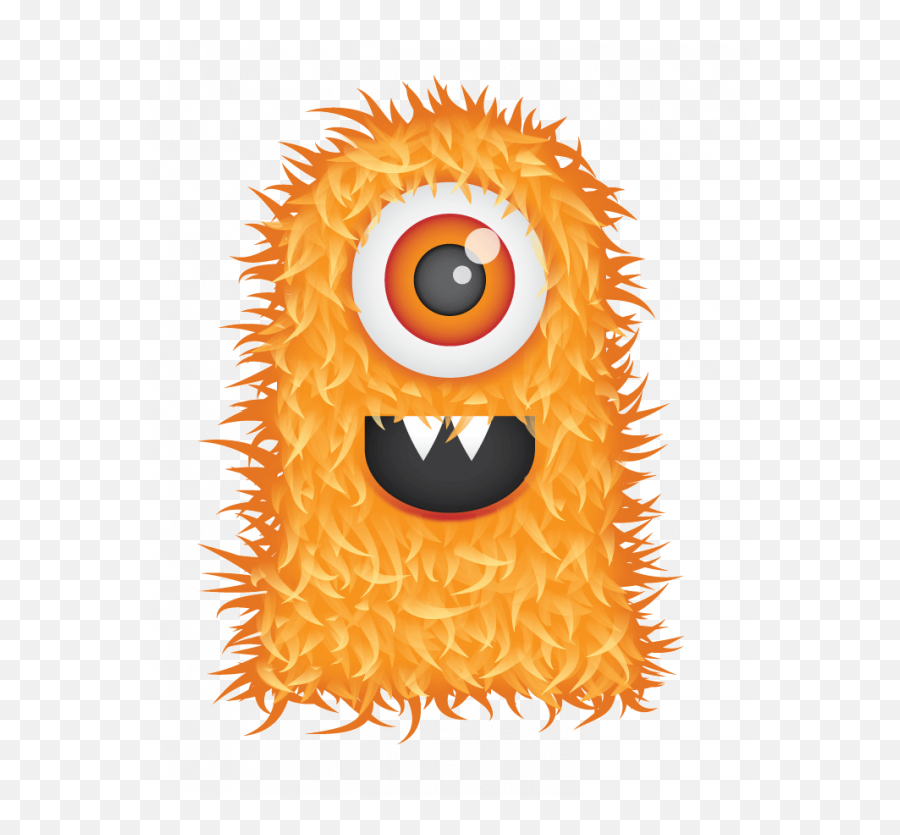 Cute Monster Clipart Png Transparent - Orange Furry Monster Clipart Emoji,Monster Clipart