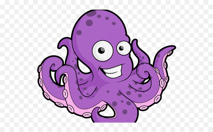 Cartoon Octopus Transparent Background - Octopus Clipart Hd Emoji,Octopus Transparent