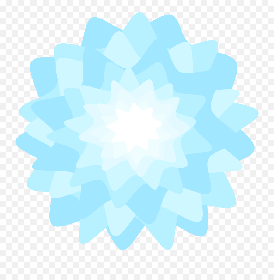 Blue Flower Circle Png Transparent Png - Blue Emoji,Flower Circle Png