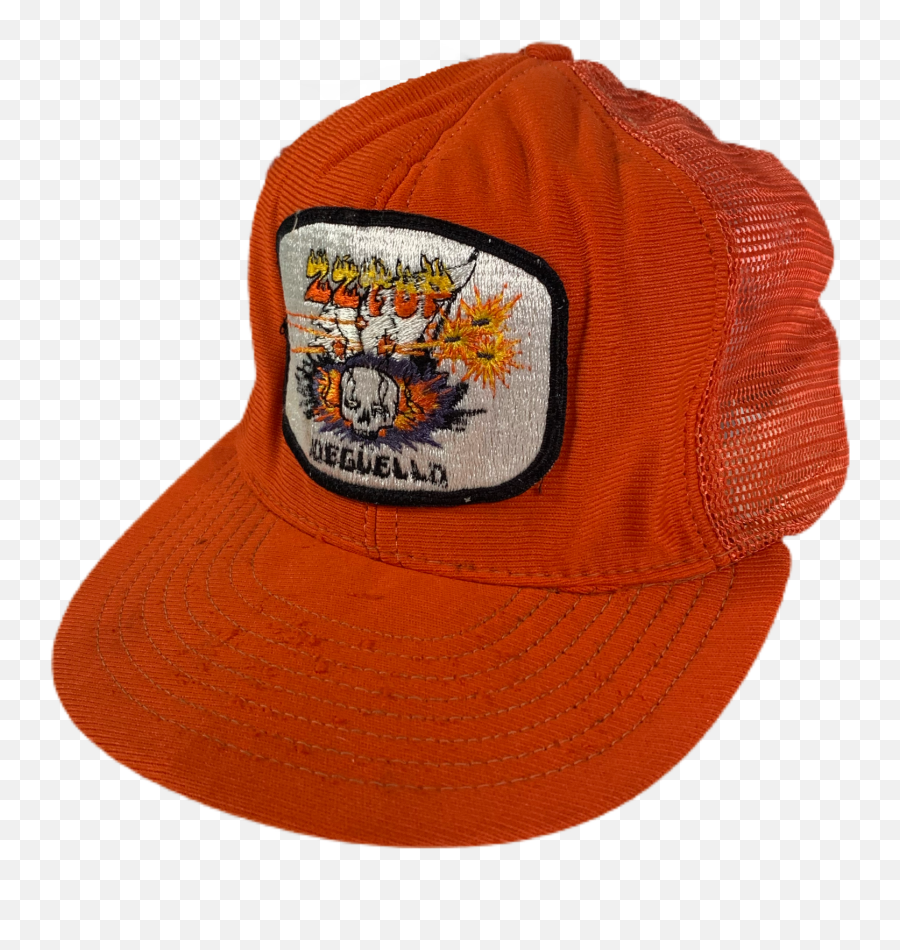Vintage Zz Top Degüello Trucker Hat Jointcustodydc - Zz Top Tour Cap Emoji,Zz Top Logo