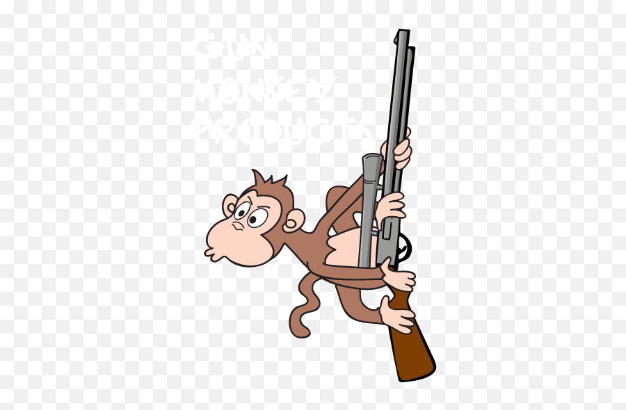 Cartoon Gun - Monckey With Gun Emoji,Cartoon Gun Png