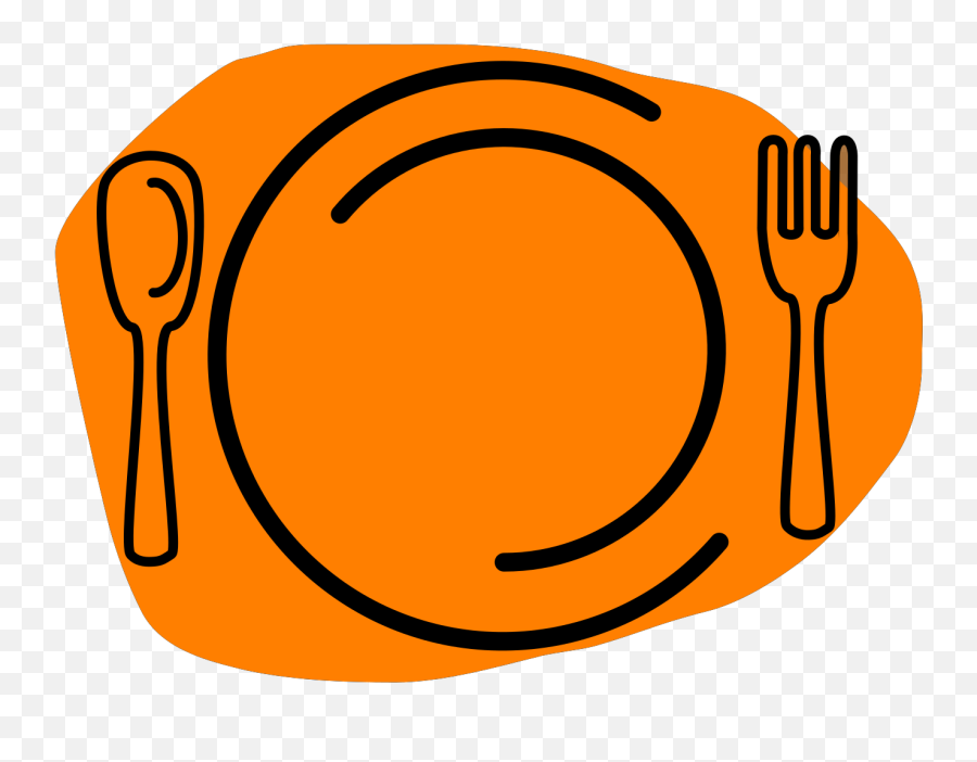 Orange Plate Clip Art At Clkercom - Vector Clip Art Online Emoji,Eating Breakfast Clipart