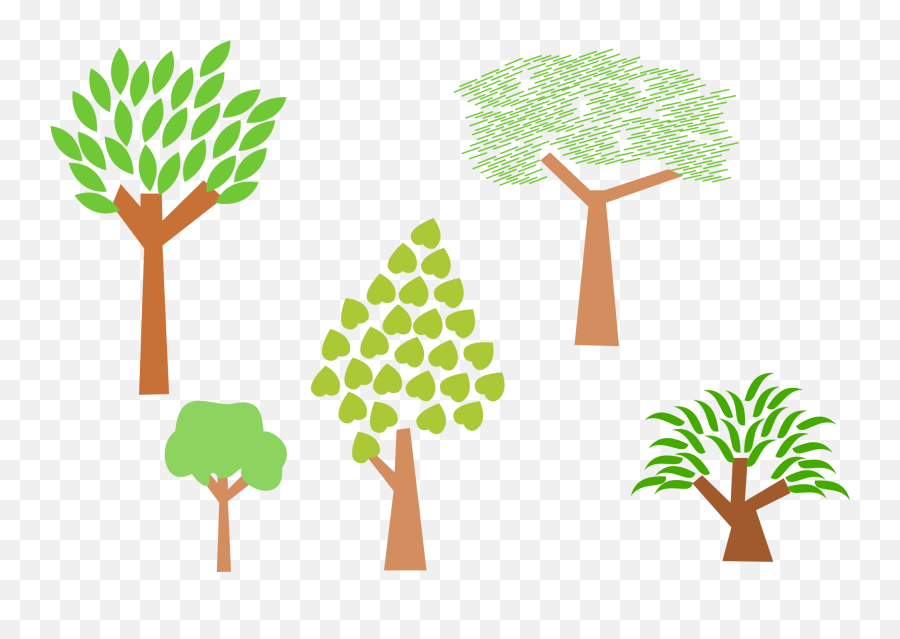 Variety Of Trees Drawing Free Image Download - Random Forest Logo Emoji,Forest Clipart Backgrounds
