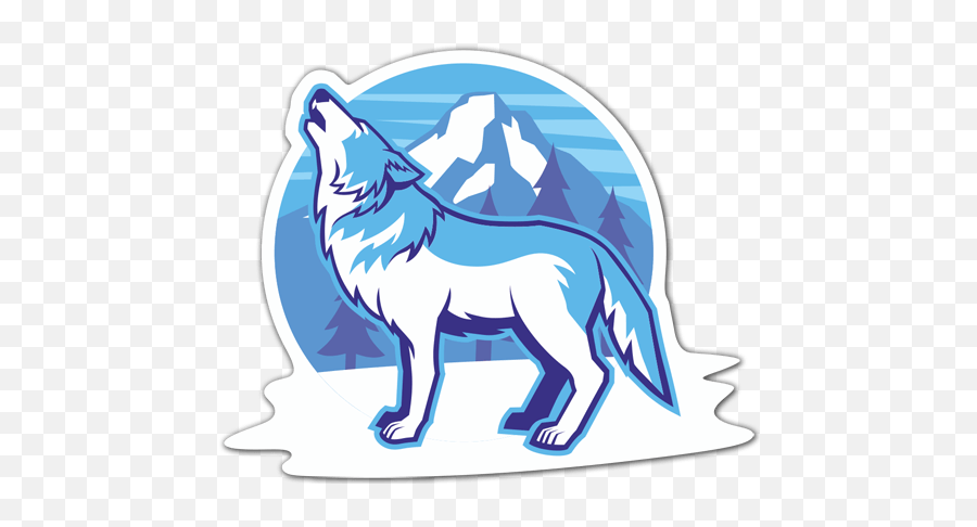Sticker White Wolf Muraldecalcom Emoji,White Wolf Png