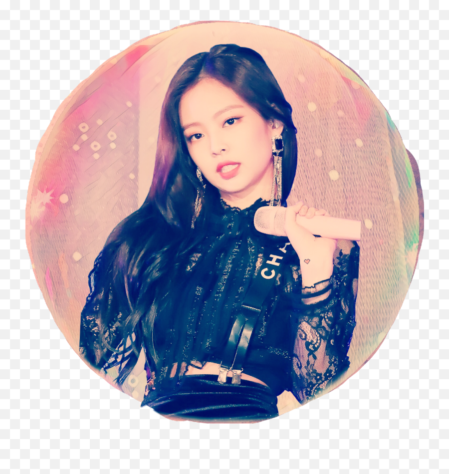 Download Blackpink Jennie Lisa Jisoo Rose - Lisa Emoji,Transparent Black Circle