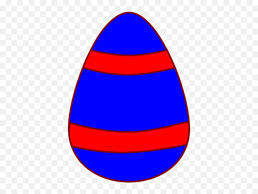 Blue Egg Red Curved Stripes Red Emoji,Stars And Stripes Clipart