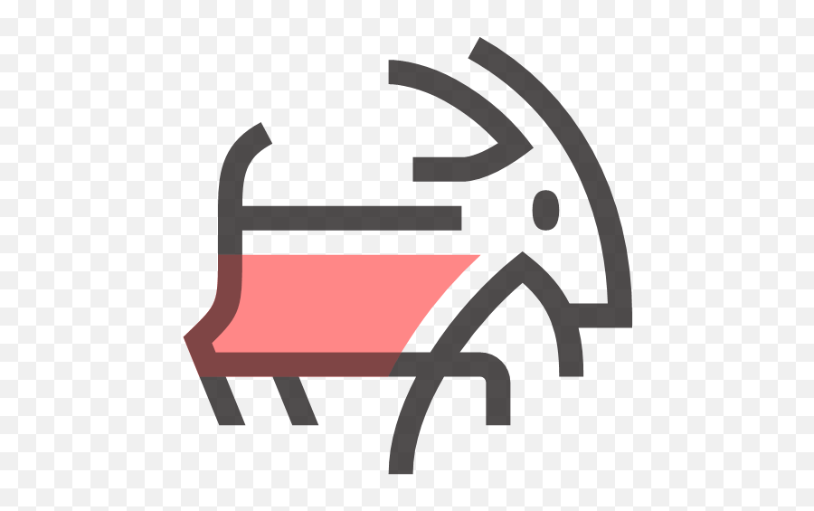 Goat Icon - Chinese New Year Red Emoji,Goat Transparent Background