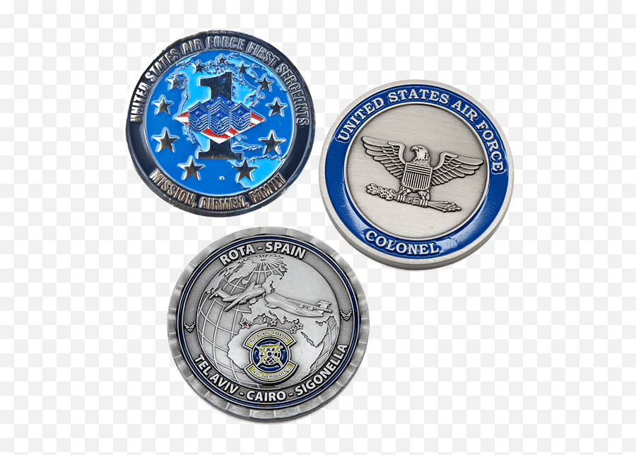 Custom Military Challenge Coins Air Force - United States Emoji,Air Force Png
